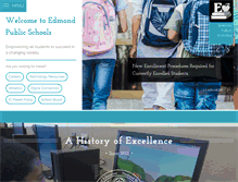 Tablet Screenshot of edmondschools.net